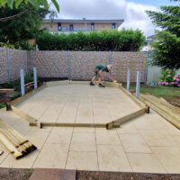 Pool bauen auf Terrasse