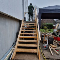 vorläufige Bautreppe
