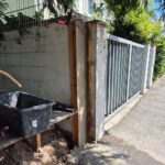 Arbeitsprozess Mauer entfernt