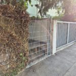fertiger Zaun statt alter Mauer