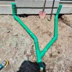 Regenwasserleitung Gabelung
